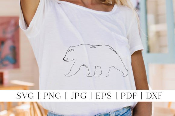 Download Bear Line Art SVG | Forest Animal PNG - Forest Collection