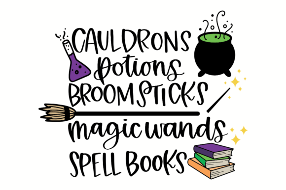 Download Cauldrons and Potions Halloween SVG - Svg Collection