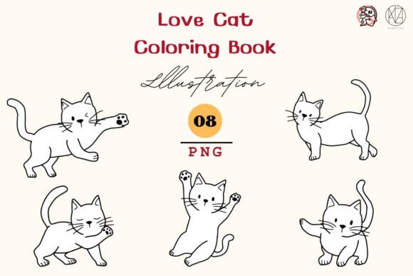 Download Cute Cat Cartoon Coloring8 PNG - Png Collection