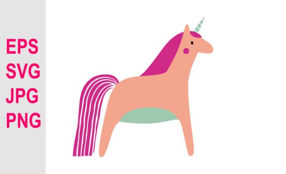 Download Cartoon Unicorn Illustration SVG. - Svg Collection