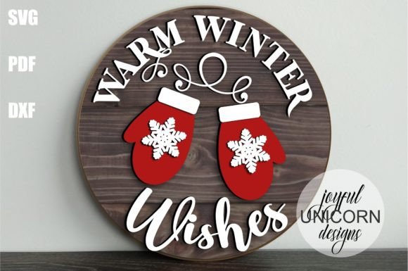 Download Warm Winter Wishes Door Hanger SVG - Svg Collection