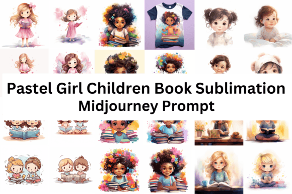 Download Pastel Girl Children Book Sublimation - Child Collection