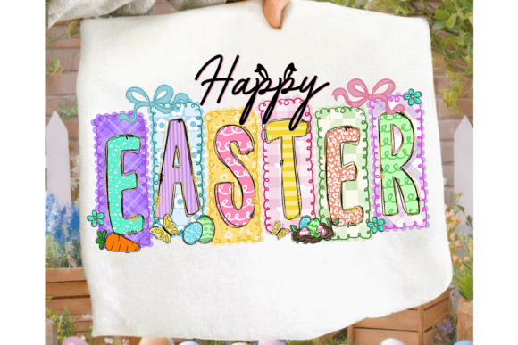 Download Preppy Happy Easter Doodles Png - Png Collection