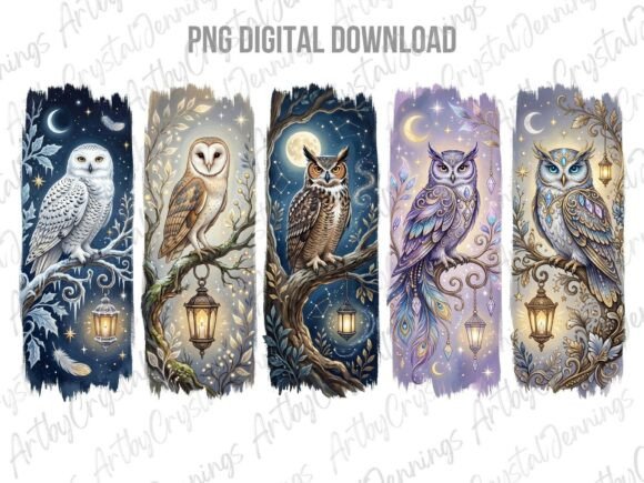 Download Magical Forest Owl Wildlife Brushstroke - Forest Collection