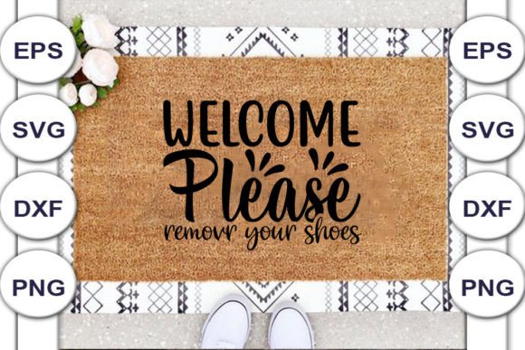 Download Doormat SVG Design, Welcome Please - Svg Collection