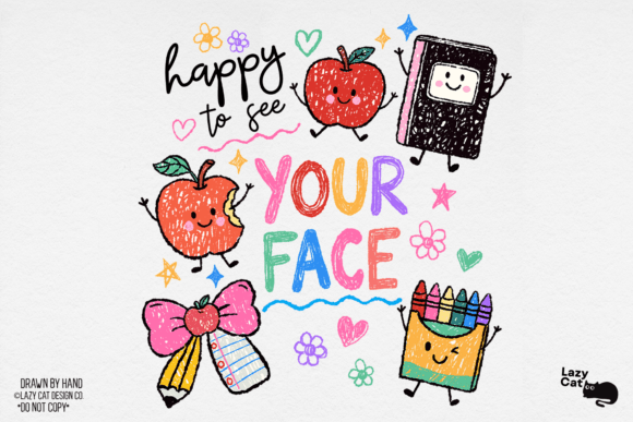 Download Back to School Happy Hand-Drawn PNG - Png Collection