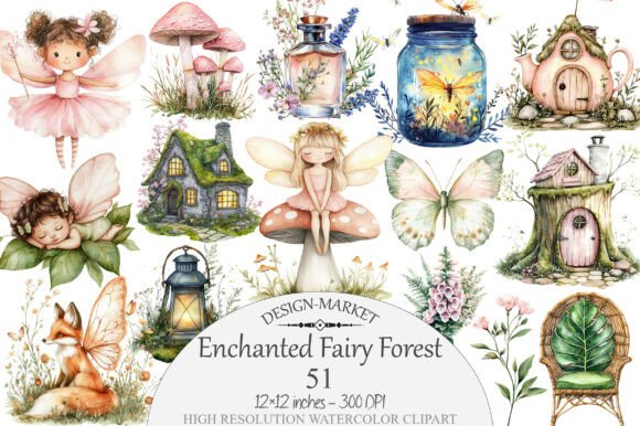 Download Enchanted Fairy Forest Clipart - Forest Collection