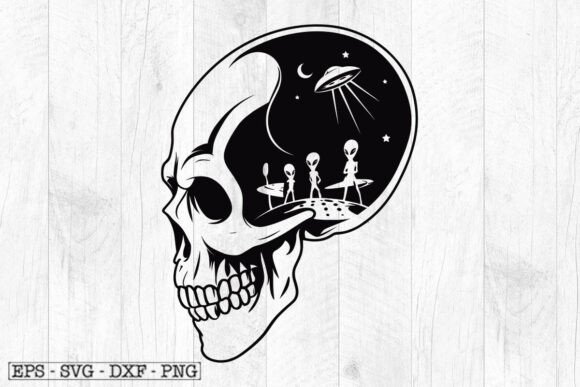 Download Skull Space Alien Svg File , Outer Space - Svg Collection
