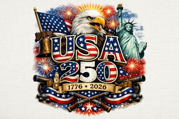 Download USA 250 Patriotic Sublimation PNG Design - Png Collection