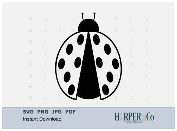 Download Ladybug Outline 2 SVG PNG Cut EPS File - Png Collection