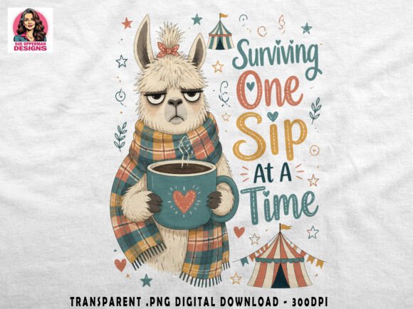 Download Surviving One Sip at a Time | Llama PNG - Llama png Collection