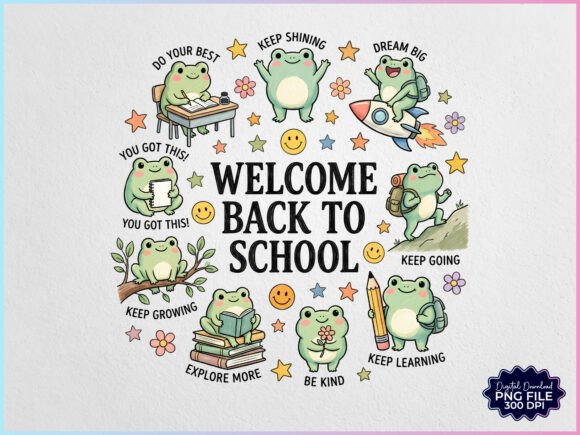 Download Welcome Back to School Frog PNG - Png Collection