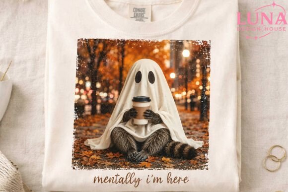 Download Ghost with Coffee Autumn PNG Clipart - Png Collection
