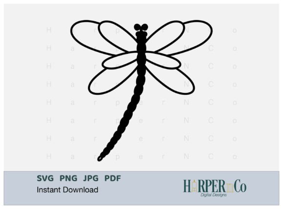 Download Dragonfly OUTLINE 2 SVG PNG Cut EPS File - Png Collection
