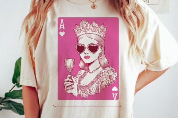 Download Ace of Hearts Queen Pink Playing Car Png - Png Collection